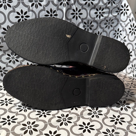 Free People Multicolor Plaid textile Boots with Black leather Accents Sz 36.5 - Picture 10 of 11